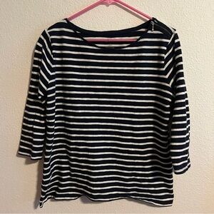 Stylus Blue and White Striped Shirt Size XL